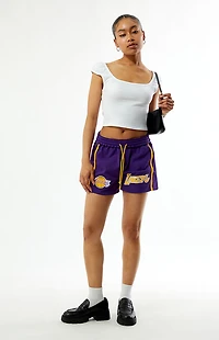 Mitchell & Ness NBA LA Lakers Mesh Jump Basketball Shorts