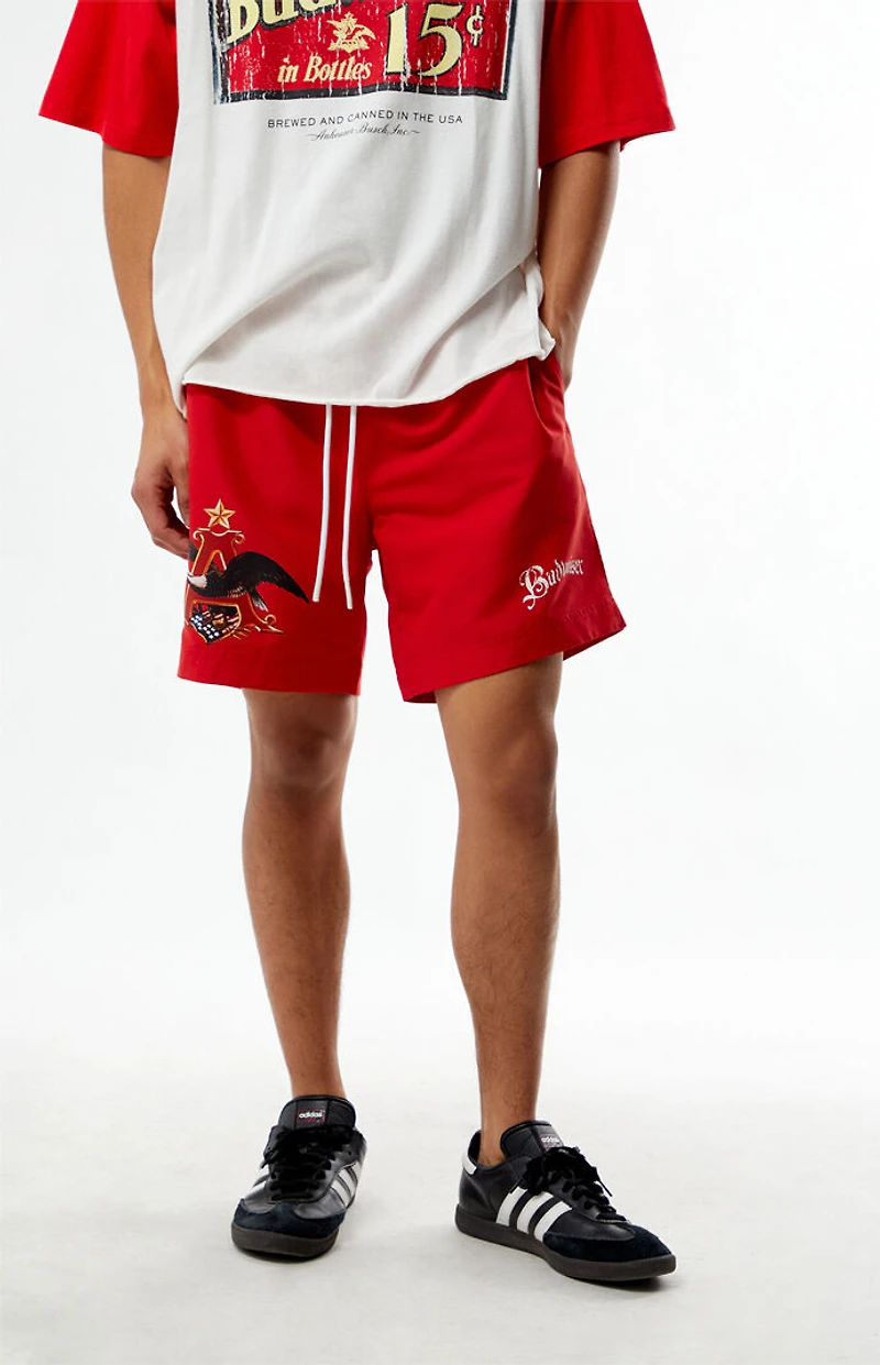 Budweiser By PacSun Logo Volley 6.5" Swim Trunks