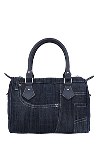 True Religion Dark Denim Heritage Satchel Bag