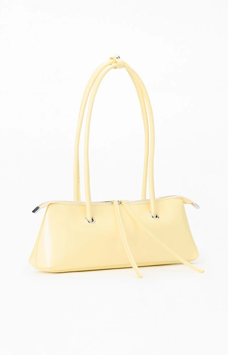 Pacsun Yellow Faux Leather Slip Shoulder Bag