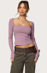 Edikted Polly Lacey Tie Back Top