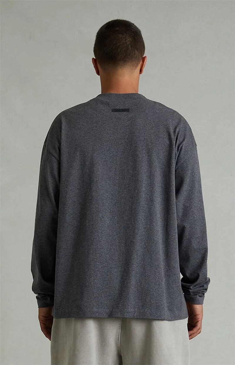 Fear of God ESSENTIALS Charcoal Heather Classic Long Sleeve T-Shirt