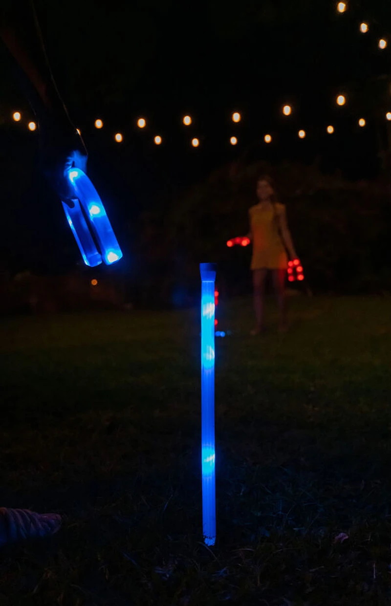 PoolCandy YardCandy Illuminated LED Horseshoes Game Set