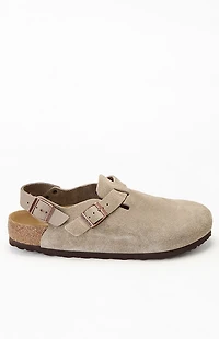 Birkenstock Tokio Suede Leather Clog Taupe