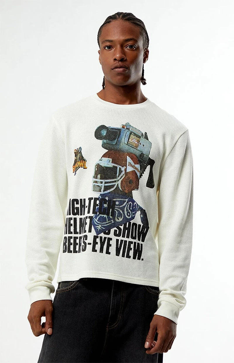 Budweiser Bud Bowl Helmet Thermal Long Sleeve T-Shirt