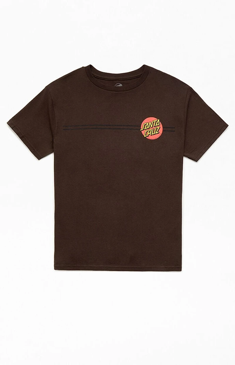 Santa Cruz Kids Brown Classic Dot T-Shirt