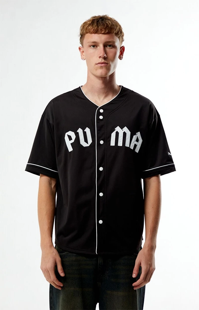 Puma Black Baseball Jersey