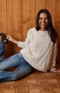 Your Favorite Magnolia Cable Knit Oversized Sweater
