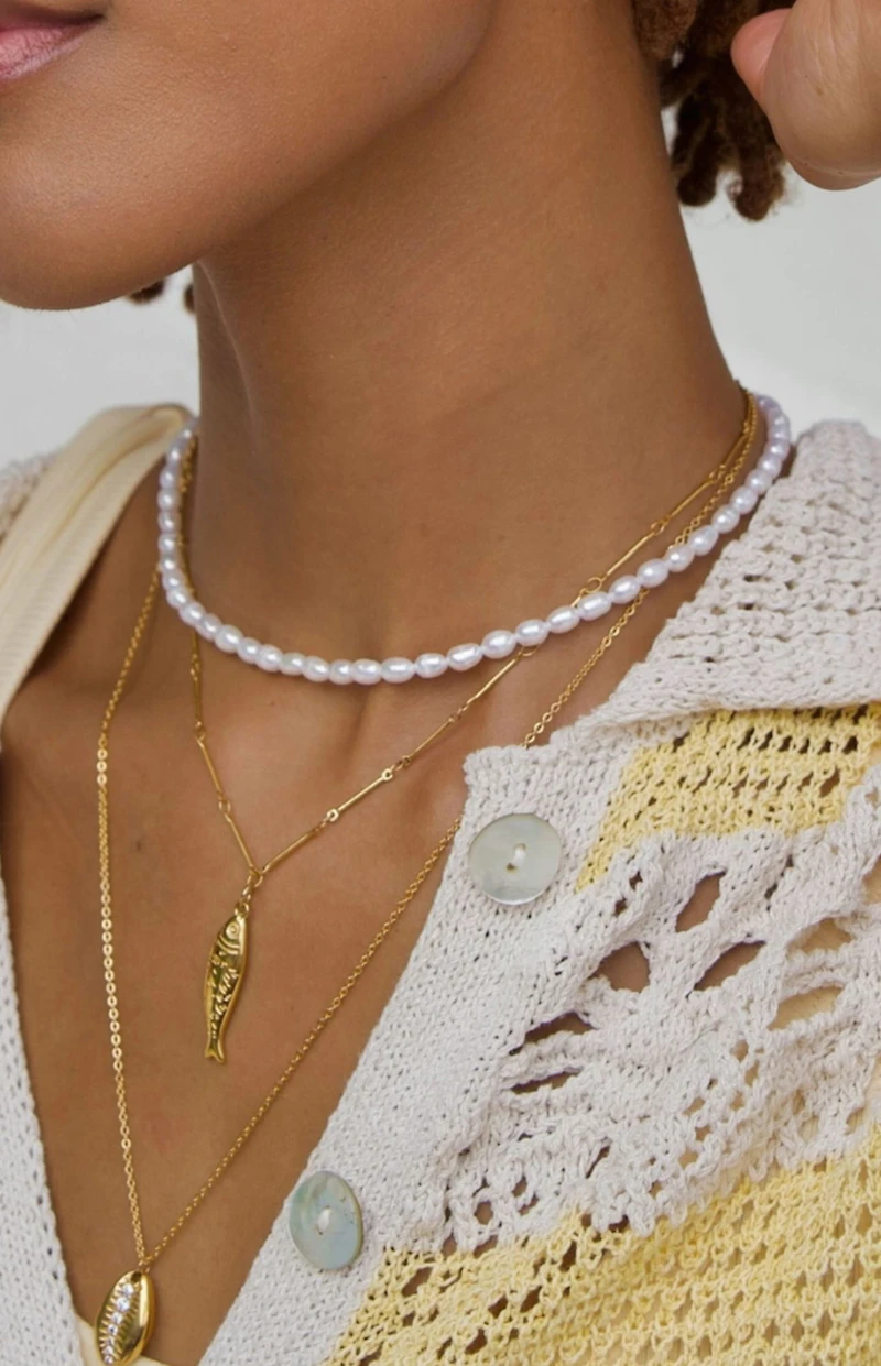 Ellie Vail Adoni Fish Pendant Necklace