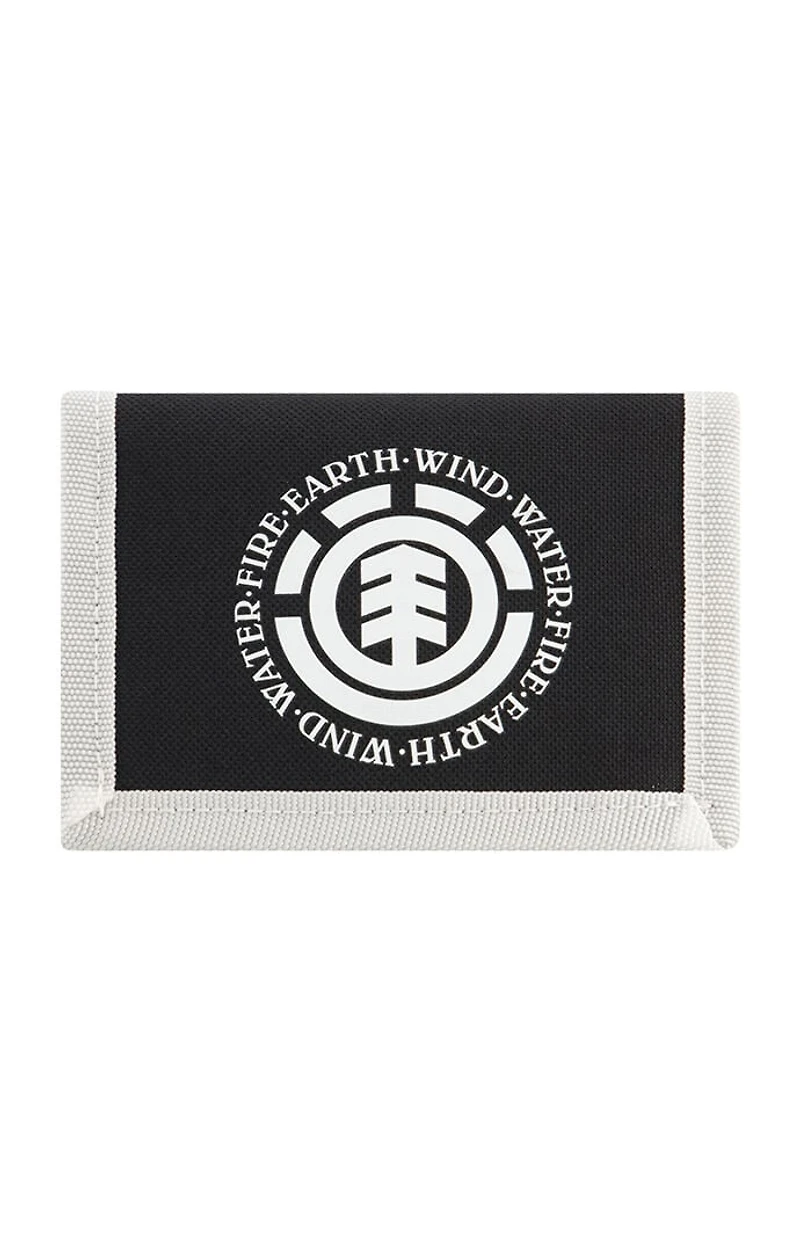 Element Black Tri-Fold Logo Wallet
