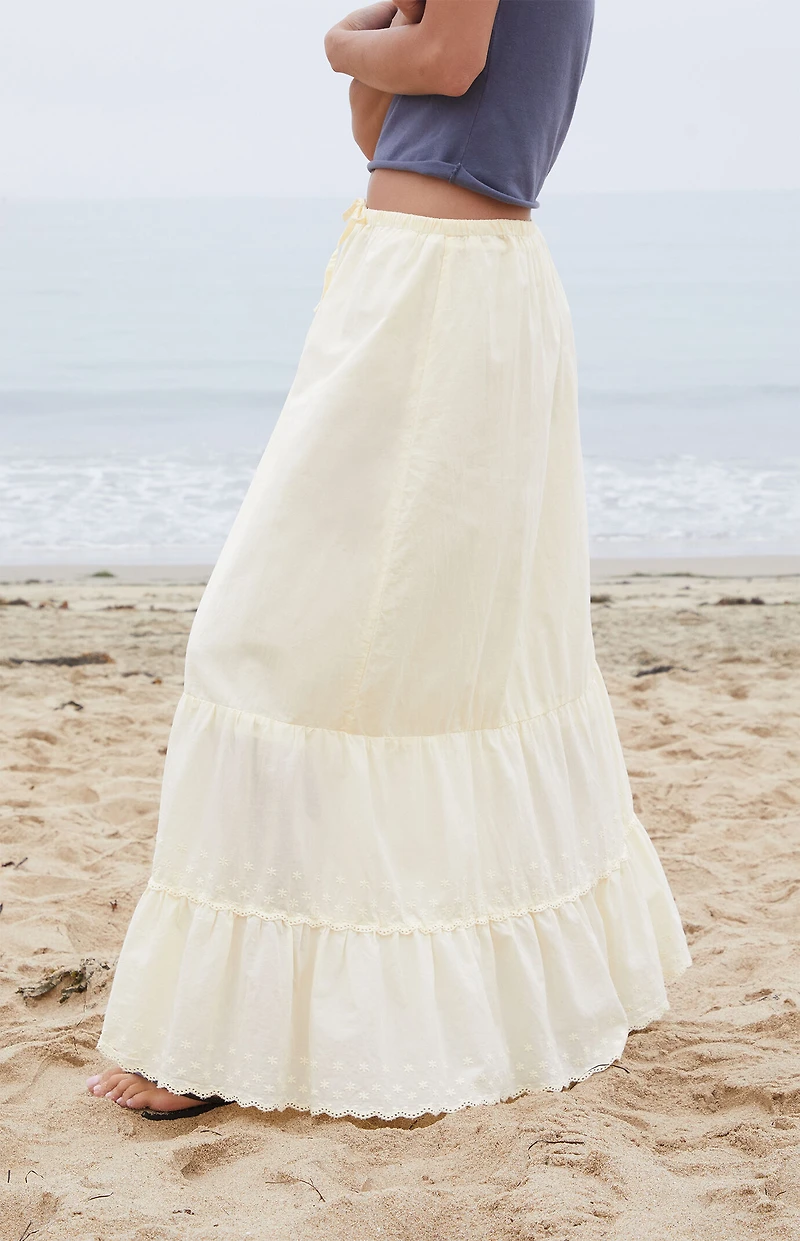 John Galt Yellow Nadia Maxi Skirt