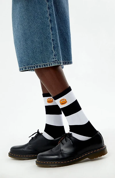 McDonaldland Striped Hamburglar Crew Socks