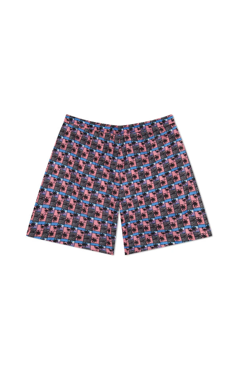 WeSC America Inc Zack Paradise Lost Scenery Aop 5" Swim Trunks