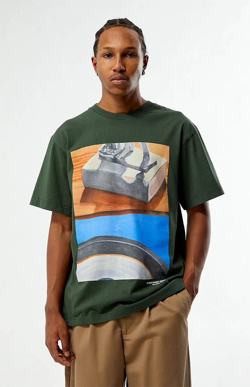 Pacsun Pac Artist Network x Randy Perez Green Still T-Shirt