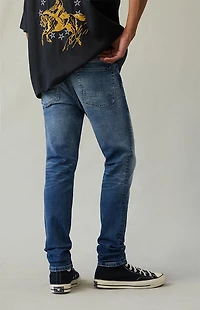 Pacsun Bryce Stacked Skinny Jeans Stretch Medium Indigo