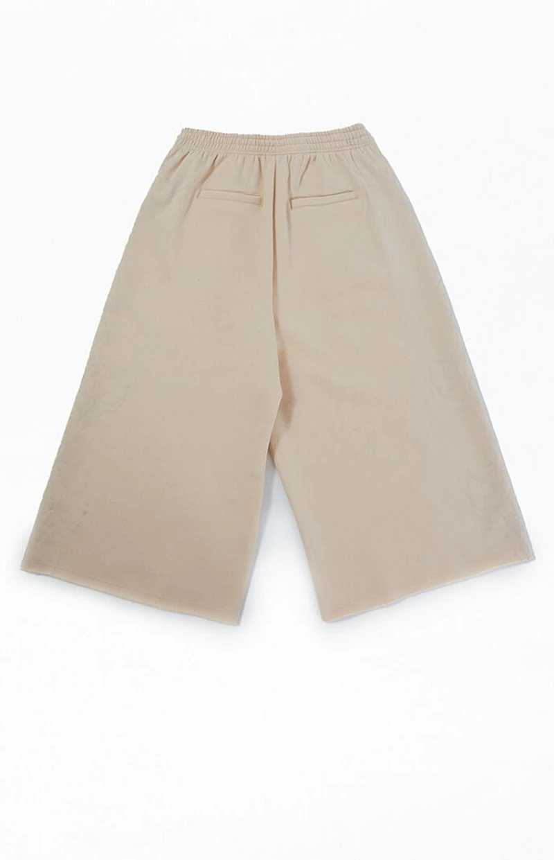 Civil Tan Cropped Baggy Sweatpants