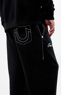 True Religion Crest Big T Baggy Sweatpants