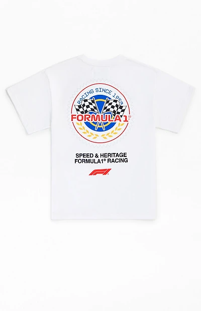 Formula 1 x Pacsun White Emblem T-Shirt