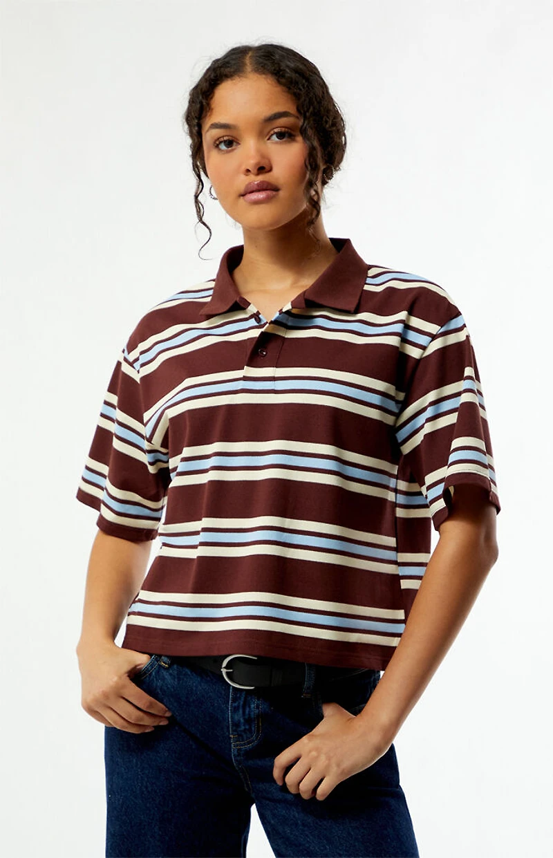 Your Favorite Diana Striped Polo Shirt
