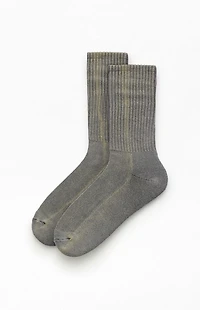 Pacsun Washed Gray Crew Socks