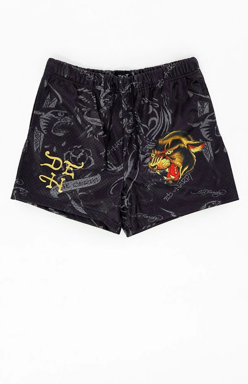 Ed Hardy Panther Mesh Shorts