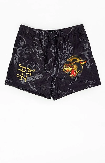 Ed Hardy Panther Mesh Shorts
