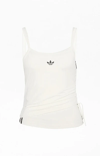 adidas White Double Layered Tank Top