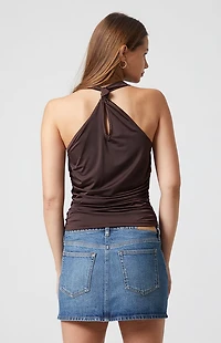 Beverly & Beck Stella Knotted Strap Scoop Tank Top