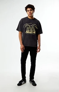 Pacsun Bryce Stacked Skinny Jeans Stretch Black