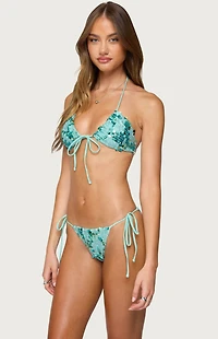 Edikted Mirabella Sequin Bikini Top