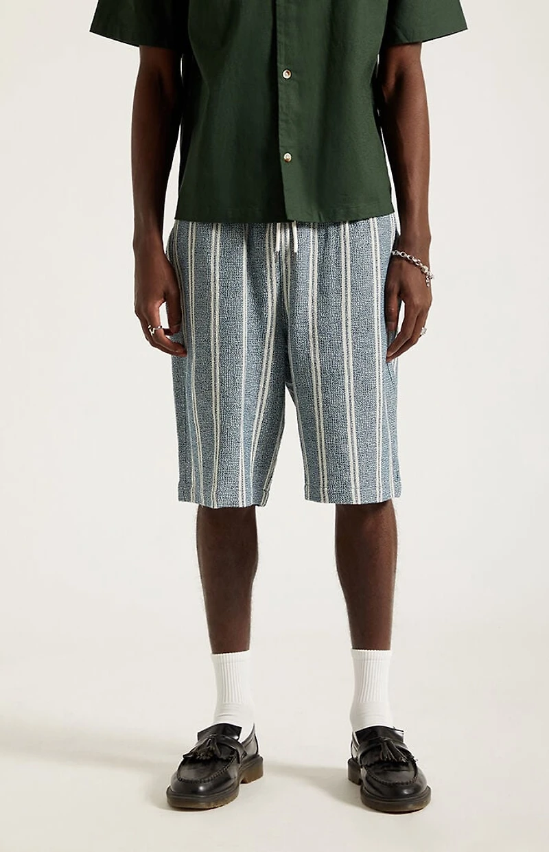 Pacsun Cream Striped Linen Shorts