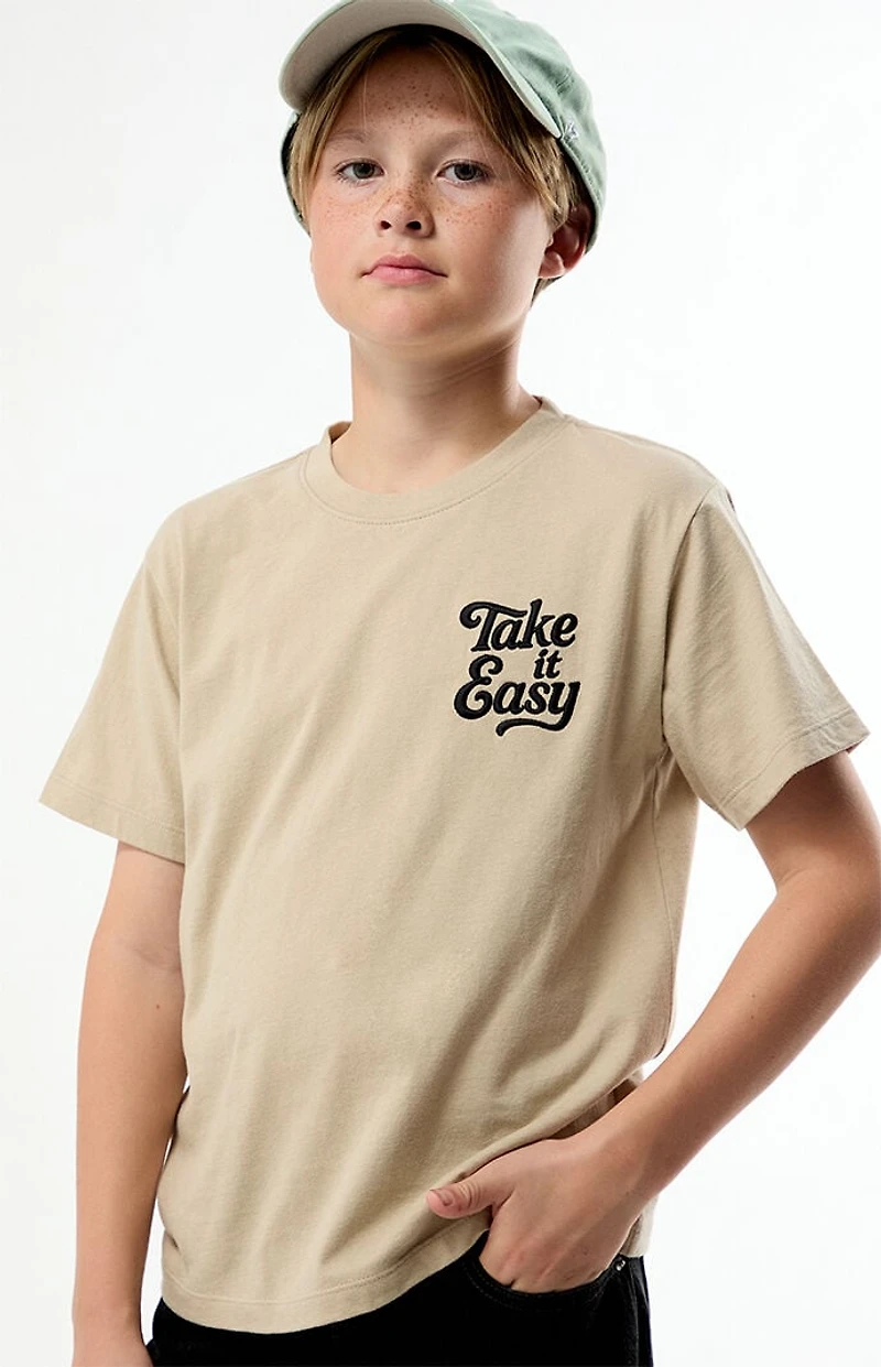 Pacsun Kids Take It Easy Embroidered T-Shirt