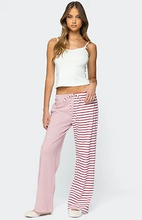 Edikted Laken Mixed Striped Pants