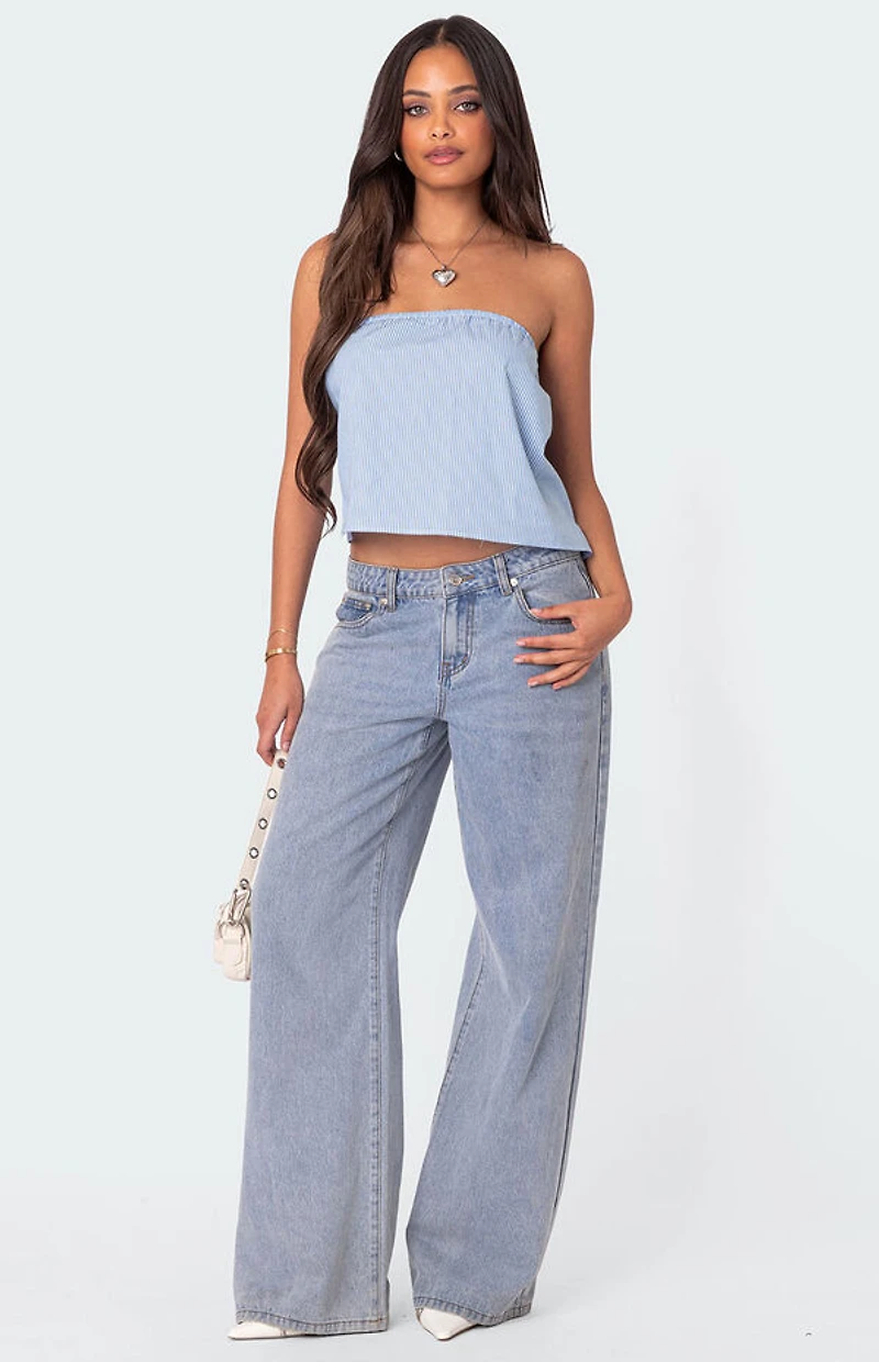 Edikted Toby Striped Tube Top