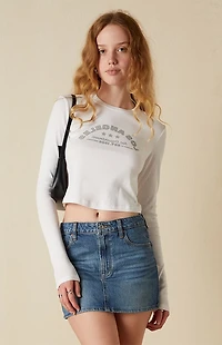Your Favorite Los Angeles Art Dept. Long Sleeve Cropped T-Shirt