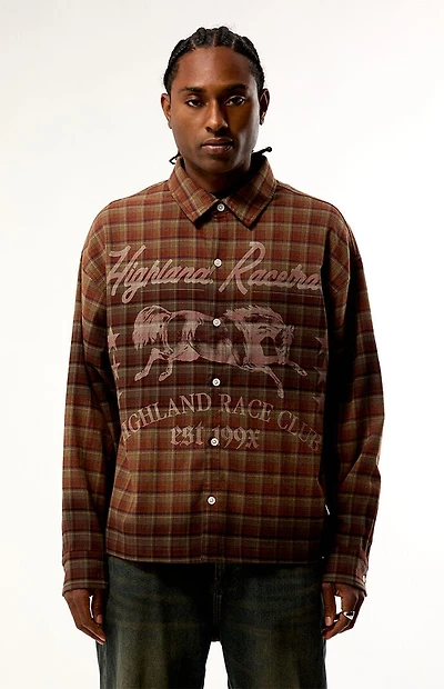 Pacsun Racetrack Flannel Long Sleeve Shirt