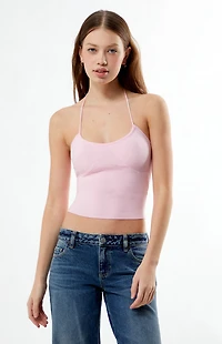 LA Hearts Halter Sweater Tank Top