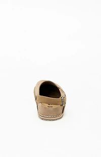 Birkenstock Women's Lutry Premium Suede Clog Gray Taupe