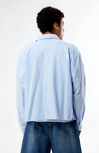 Pacsun Striped Oxford Button Down Long Sleeve Shirt