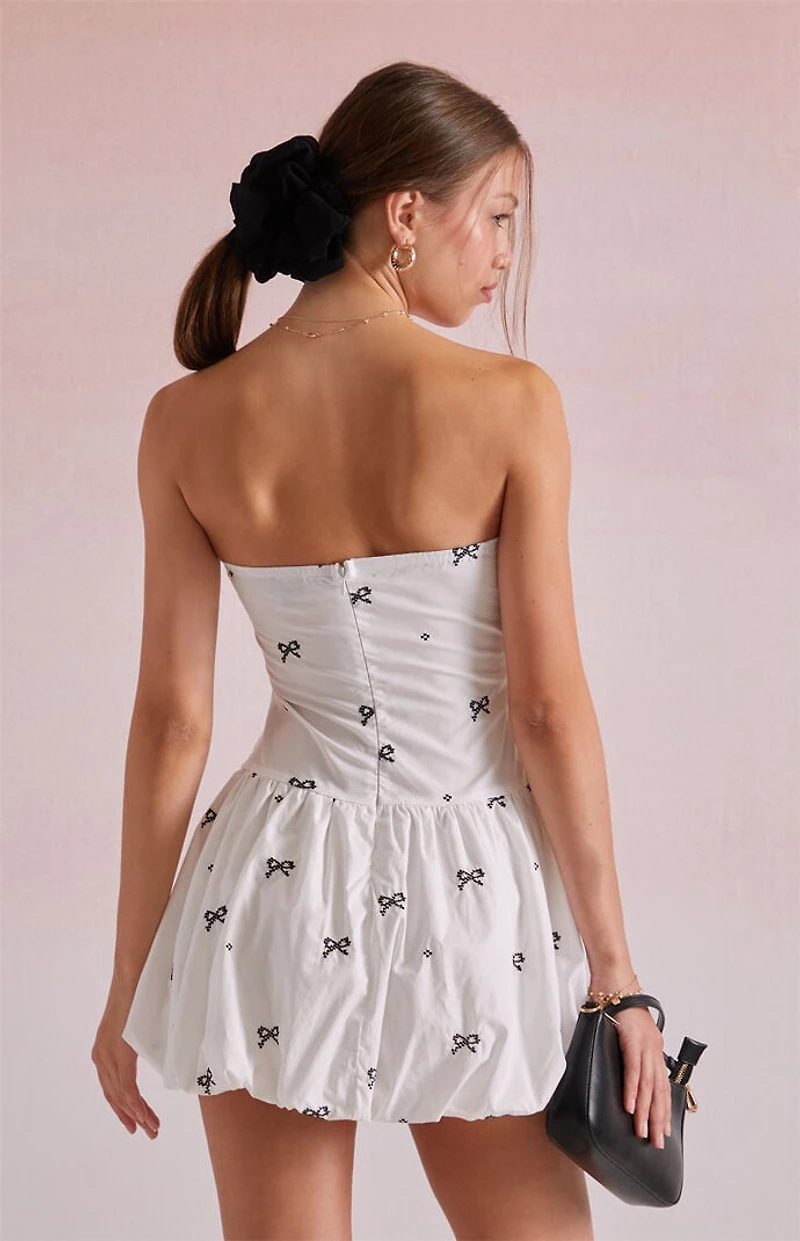 Beverly and Beck Bowie Strapless Bubble Mini Dress
