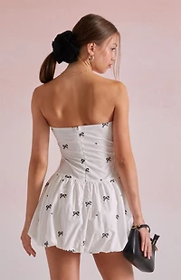 Beverly and Beck Bowie Strapless Bubble Mini Dress
