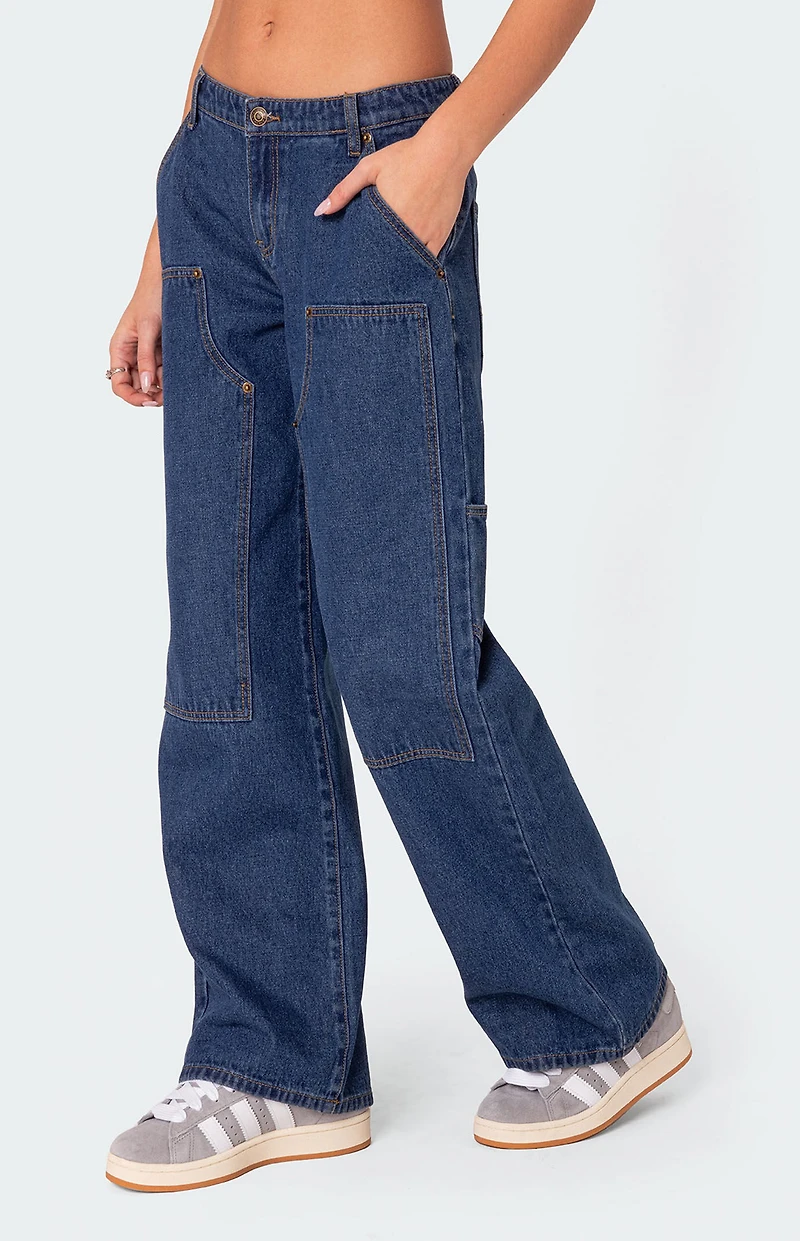 Edikted Ayla Low Rise Carpenter Jeans