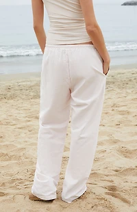 John Galt Pink Striped Anastasia Baggy Lounge Pants