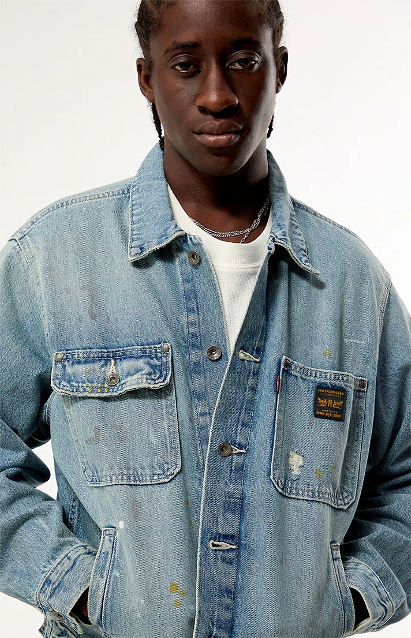 Levi's Men's Sunrise Trucker Jacket - Diving Ducks Distressed