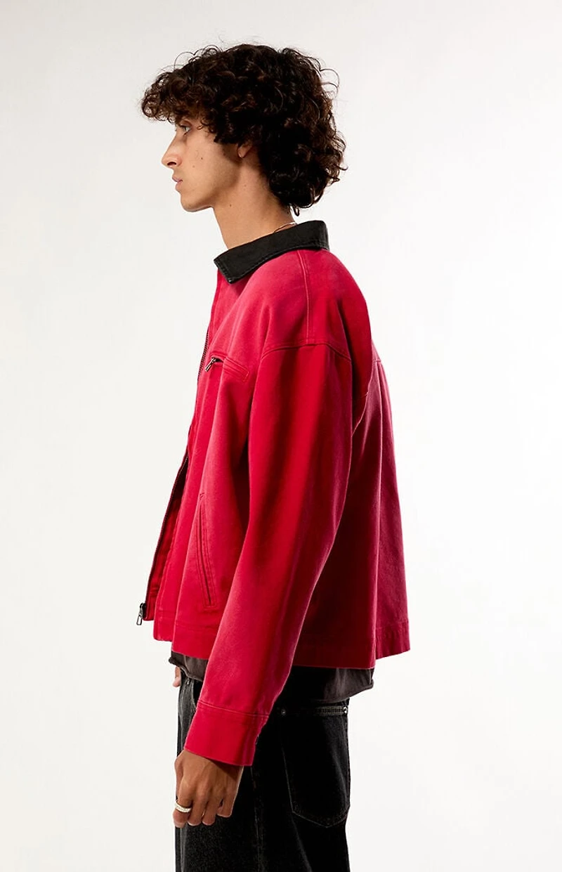 Pacsun Red George Canvas Work Jacket