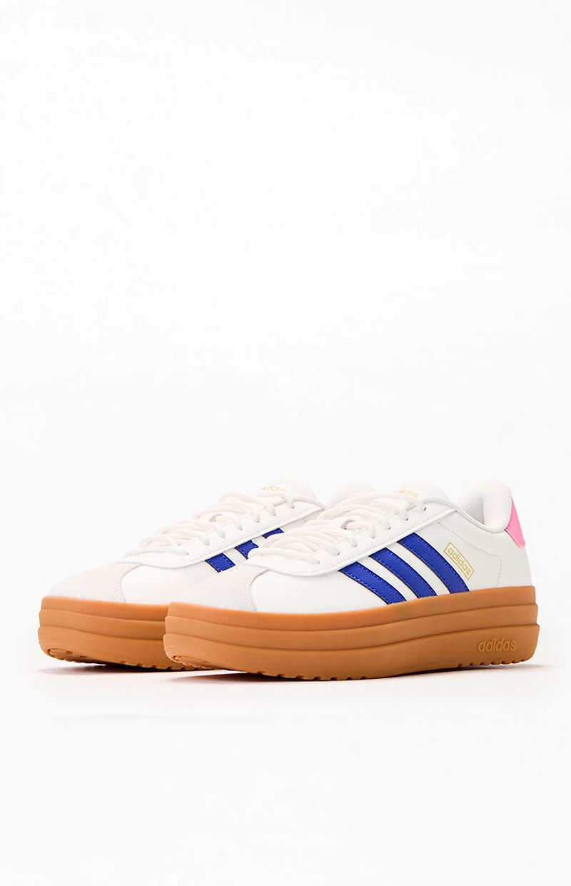 adidas Women's Pink & Blue VL Court Bold Sneakers