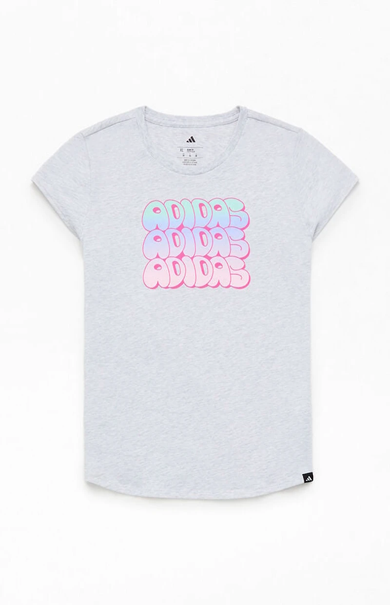 adidas Heather Grey Cap Sleeve T-Shirt