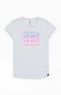 adidas Heather Grey Cap Sleeve T-Shirt