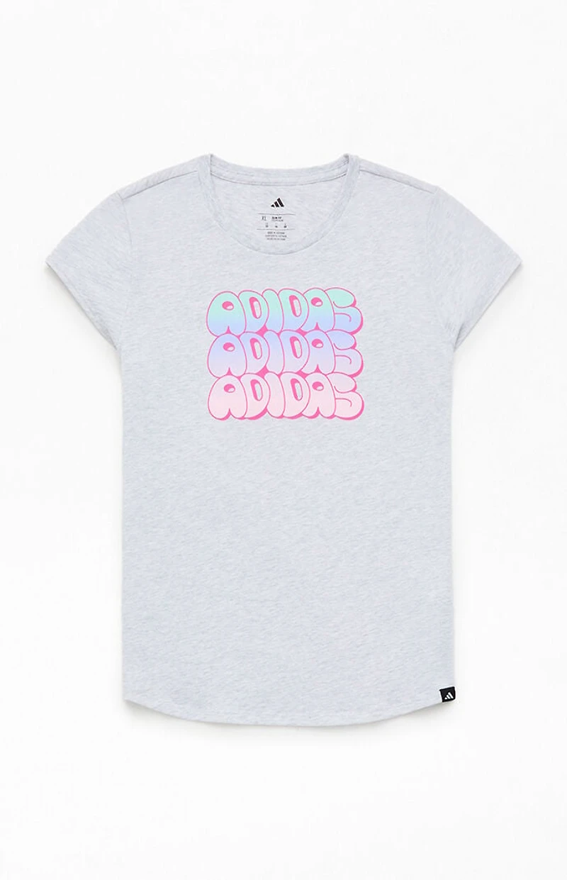 adidas Heather Grey Cap Sleeve T-Shirt