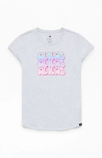 adidas Heather Grey Cap Sleeve T-Shirt